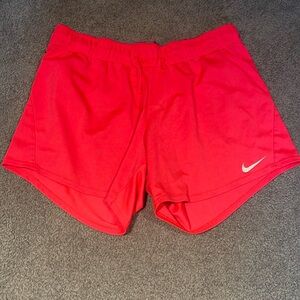 Nike Dri fit knit shorts in hot pink M